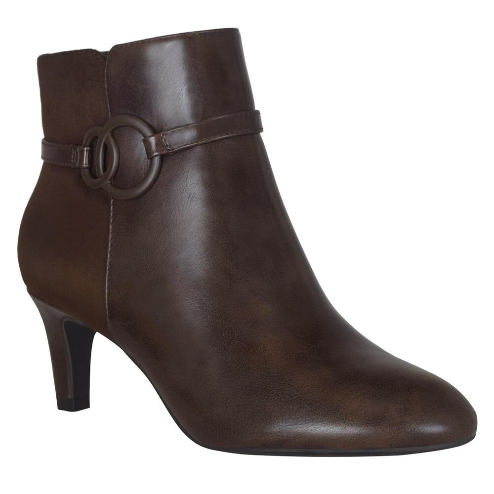 Impo Women's Najila Ankle Bootie with Memory Foam, Mink Brown, US 9